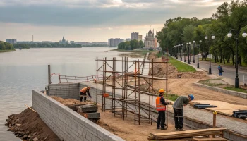 В Казани набережную Кабана не откроют летом 2025 года
