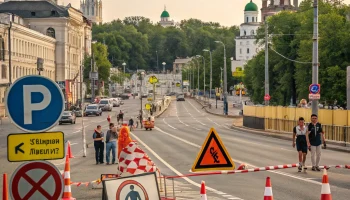 Движение на Подлужной улице Казани перекроют почти на неделю из-за строительных работ