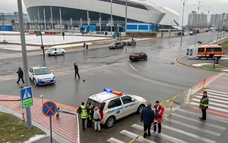 В Казани у «Салават Купере» автомобиль сбил двух пешеходов на переходе В Казани у «Салават Купере» автомобиль сбил двух пешеходов на переходе